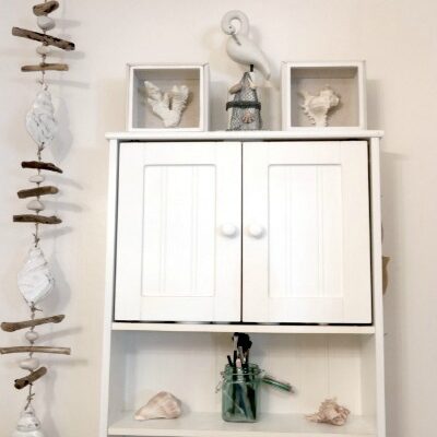 Coastal Cottage Small Bathroom Storage Solutions