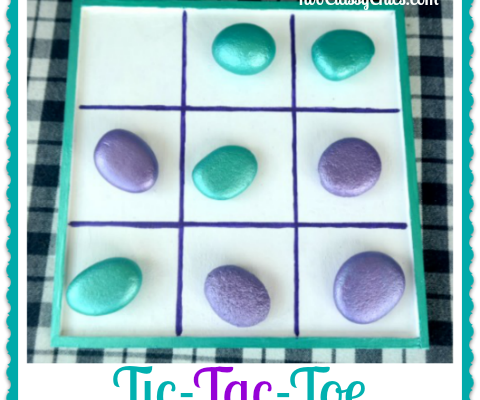 DIY Craft Project Tic-Tac-Toe Board Game