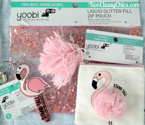 Yoobi Pink Flamingo Back-to-School Supplies