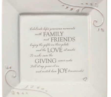 Precious Moments Giving Plate Serving Platter