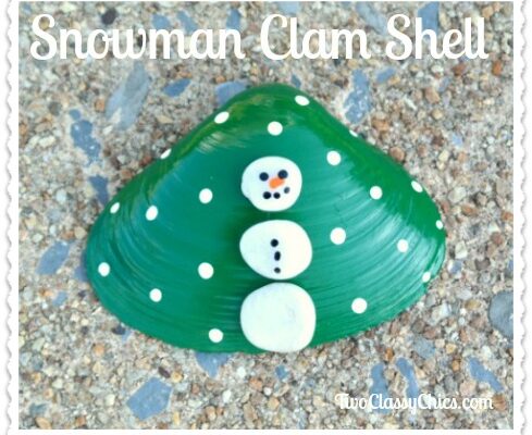 Craft Project: Painted Snowman Clam Seashells