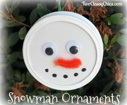 Kid’s Crafts: Easy-to-Make Snowman Ornaments