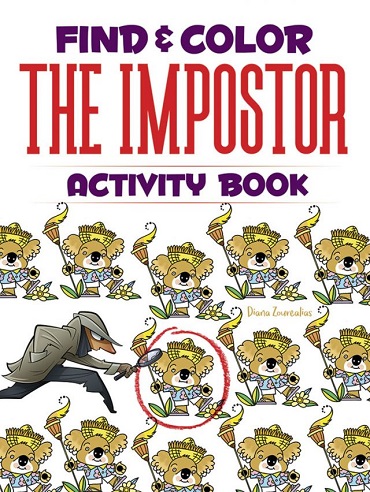 Find & Color The Impostor Activity Book by Diana Zourelias