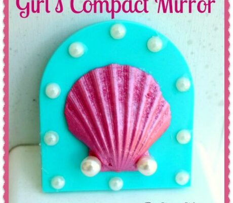 Kid’s Craft Project: Mermaid Seashell Compact Mirror