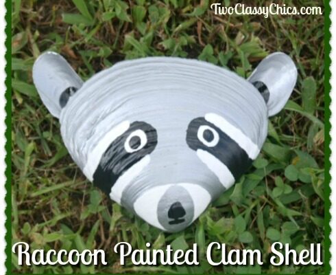 Craft Project: Painted Raccoon Design Seashells