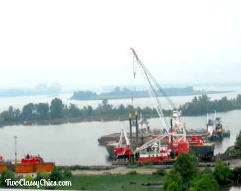 Delaware River Barges in Bridgeton, New Jersey