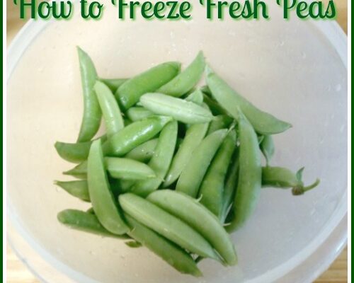 How to Blanch and Freeze Peas