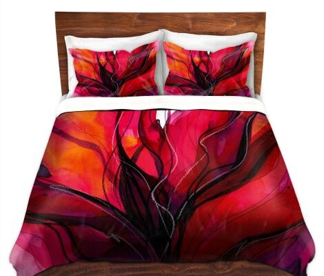 Duvet Cover Set with Matching Throw Pillow from Dianoche Designs