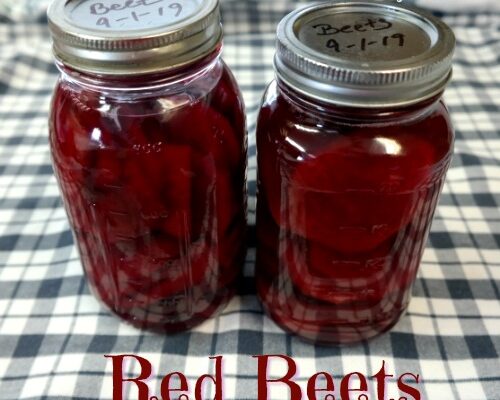 Home Canning Red Beets with Recipe