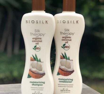 BioSilk Silk Therapy with Organic Coconut Oil Moisturizing Shampoo and Conditioner