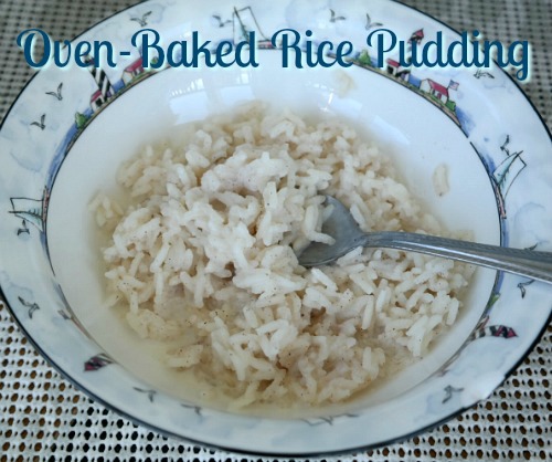 Oven-Baked Rice and Raisin Pudding Recipe