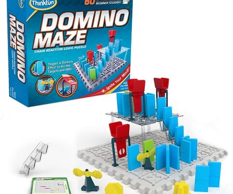 ThinkFun Domino Maze Chain Reaction Logic Puzzle