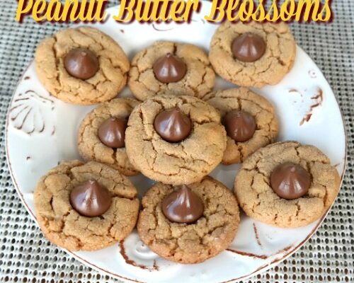 Peanut Butter Cookies Topped with Hershey’s Kisses