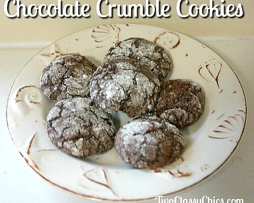 Soft and Chewy Chocolate Crumble Cookies