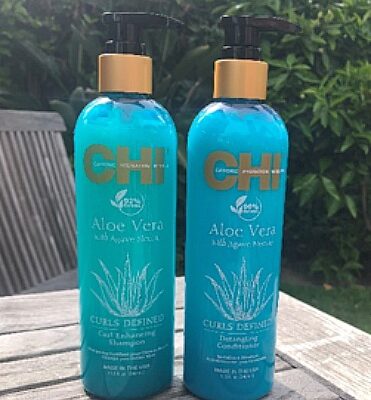 CHI’s Aloe Vera with Agave Nectar Curl Enhancing Shampoo and Detangling Conditioner