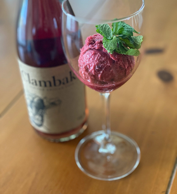 The Clambake Rose Sorbet Cocktail