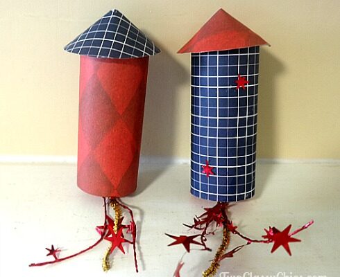 Kid’s Crafts: July 4th Firecracker Toilet Paper Tube Rockets