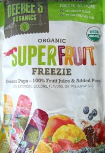 DeeBee's Organics Organic SuperFruit Freezie Freezer Pops - The Classy ...