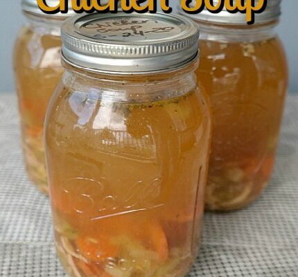 Home Canning Homemade Chicken Soup with Recipe and Tips