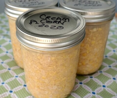 Home Canning Cream Style Corn with Recipe and Tips