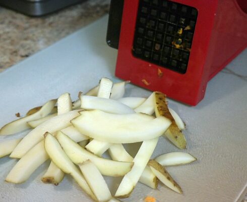 Geedel Potato French Fry Cutter Makes Cutting Fries Quick and Easy