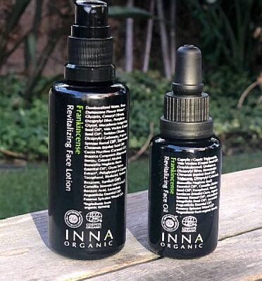 Inna Organic Frankincense Revitalizing Face Oil and Face Lotion Duo