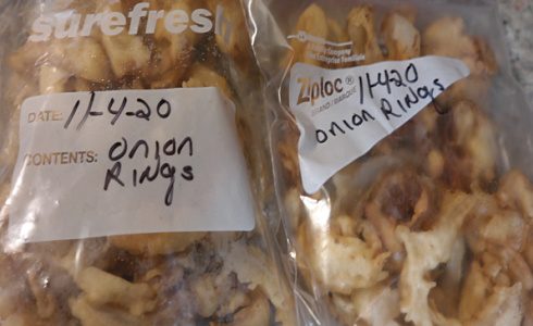 how to freeze homemade onion rings