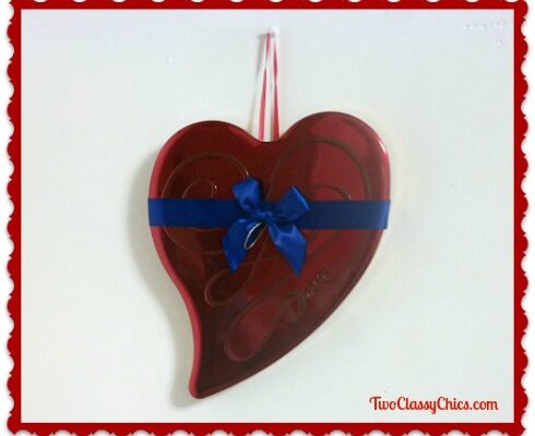 Upcycled Valentine’s Day Candy Boxes into New Door Decor