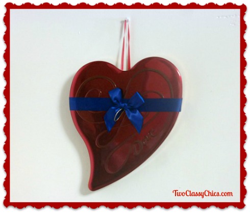 Upcycled Valentine's Day Candy Boxes into New Door Decor