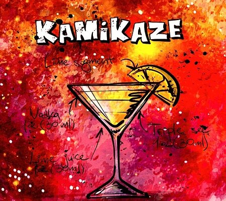 How to Make a Kamikaze Cocktail Drink