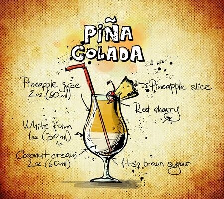 Classic Pina Colada Cocktail Recipe