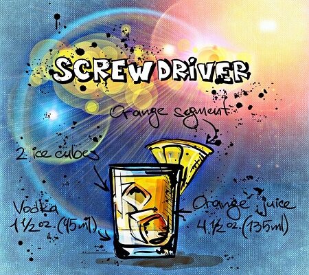 Classic Screw Driver Recipe with Harvey Wallbanger Variation