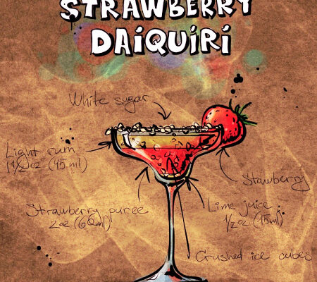 How to Make a Strawberry Daiquiri – Shaker Method