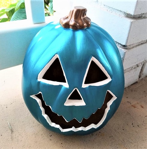 Coastal Jack O' Lantern Halloween Pumpkin