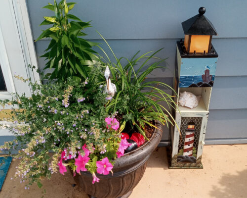 Trash to Treasure – New Lighthouse Yard and Garden Art