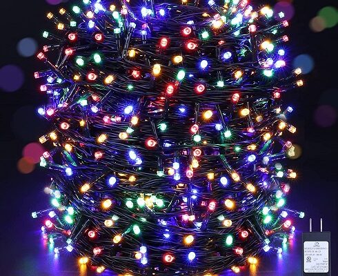 Elegear Multicolor 1000 LEDs Diamond Bead String Lights for Christmas Decorating