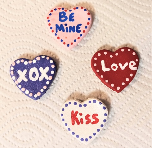 Valentine's Day Conversation Heart Refrigerator Magnets