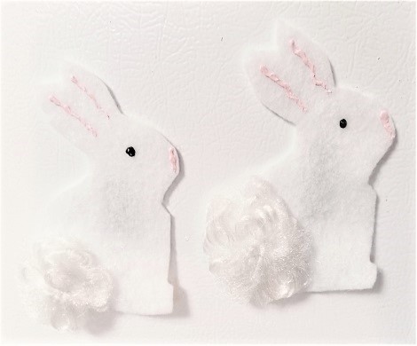 Felt Easter Bunny Refrigerator Magnets Kid's Craft Project