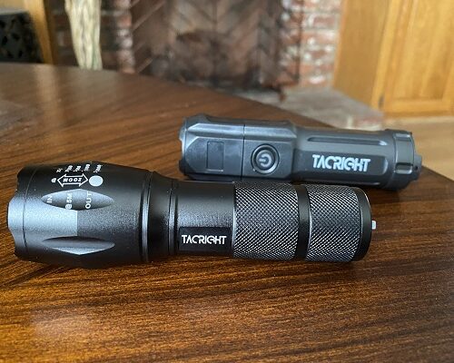 TacRight USB Focusing Flashlight and USB Rechargeable Superbright Flashlight