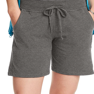 Hanes Women’s Pull-On with Drawstring Jersey Shorts