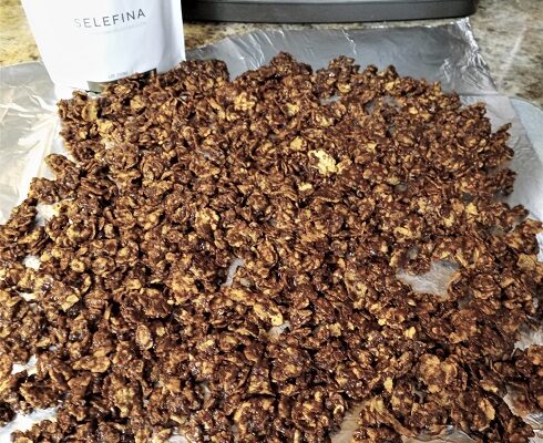 No Bake Chocolate Cereal Snack Mix Recipe
