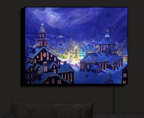 Illuminated Holiday Artwork for Your Home from Dianoche Designs