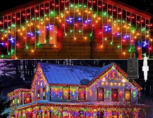 Marchpower Premium Multi-Color LED Icicle Lights