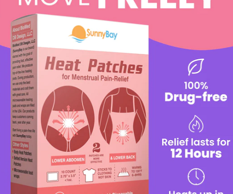 SunnyBay Heat Patches for Menstrual Pain Relief