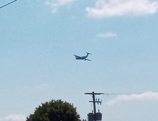 Low Flying Large Jetliner