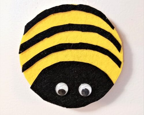 Bumble Bee Felt Refrigerator Magnets Kid’s Craft Project