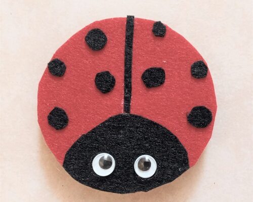 Ladybug Felt Refrigerator Magnets Kid’s Craft Project