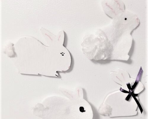 Easter Bunny Felt Refrigerator Magnets Kid’s Craft Project