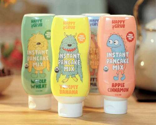 Happy Grub Squeezable Instant Pancake Mix Makes Breakfast Fun and Delicious!