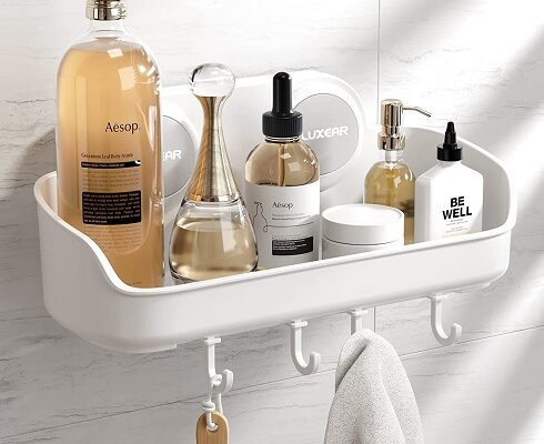 Luxear Shower Caddy Removable Bathroom Shelf